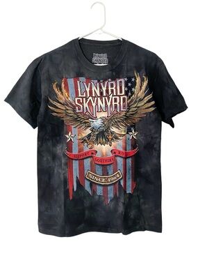 Lynyrd Skynyrd Band Tee Mens Size Small Unisex American Eagle Logo Graphic Print